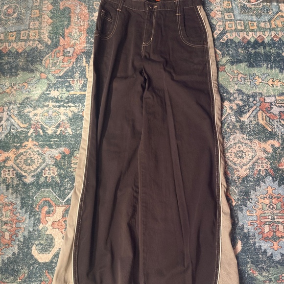 Vintage Palmetto 2 Tone Wide Leg Pants Size 9 - Picture 1 of 5